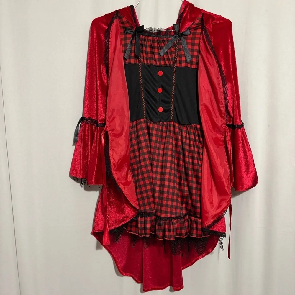 Little Red Riding Hood Dress Up Halloween Costume Girls size 14-16